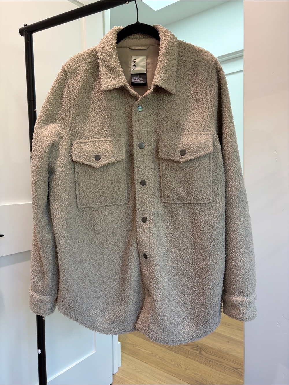 Vuori Women's Light Beige Sherpa Utility Jacket